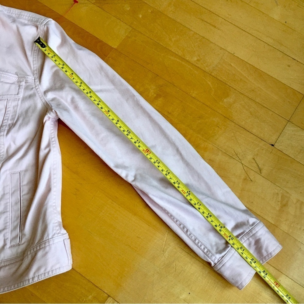 Talbots Jean Jacket, Cotton, Lightweight, Pastel Pink, Size L - Picture 13 of 17
